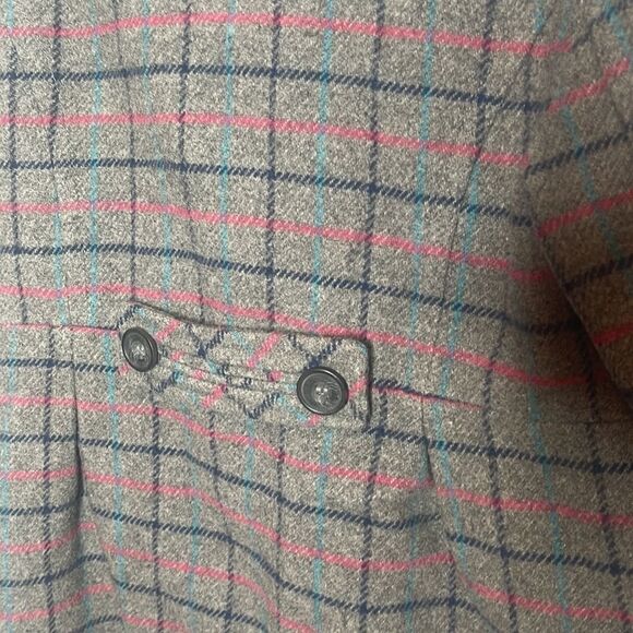 Aeropostale Plaid Wool Blend Short Winter Peacoat. Jrs. Medium. - Picture 6 of 9